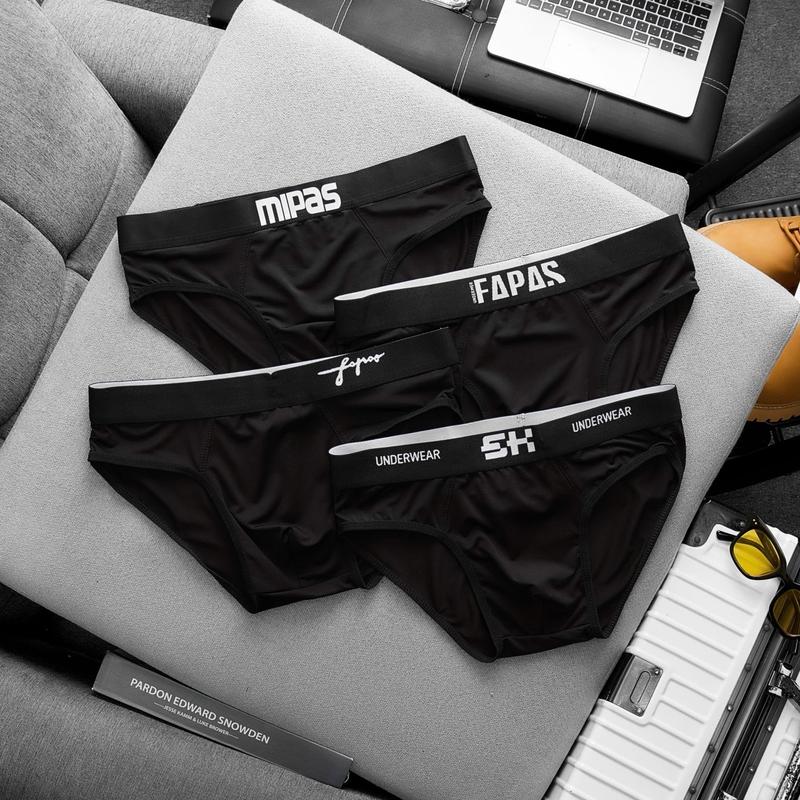 Combo 7 quần sịp nam Full đen chéo - mix từ 4 mẫu, quần lót nam vải thun lạnh co dãn 4 chiều, ôm sát body - Boxer