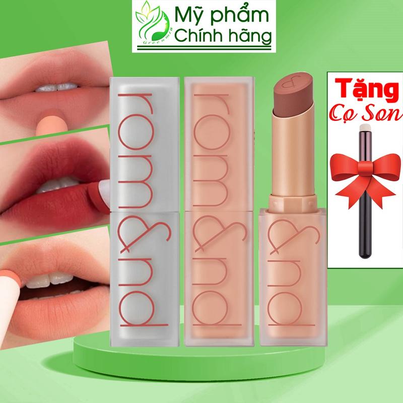 [TẶNG CỌ] Son Thỏi Romand Zero Matte Lipstick Son Lì Mịn Siêu Xinh Full Màu