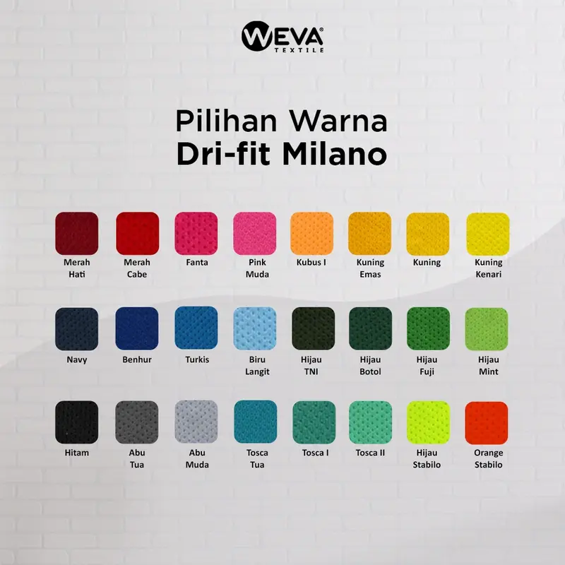 Bahan Kain Jersey Dryfit Milano Part 1 - Kain Drifit Weva Textile 4