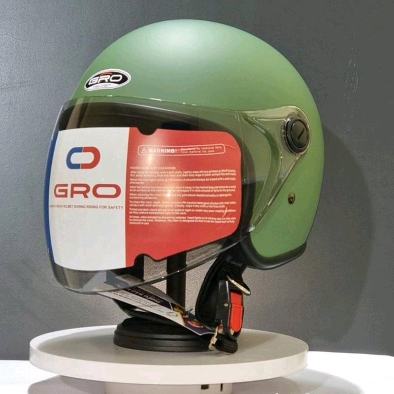Nón Bảo Hiểm Helmet 3 4 GRO có kính cho Nam Nữ - Nhiều màu sắc mubaohiem 34 non chinhhang