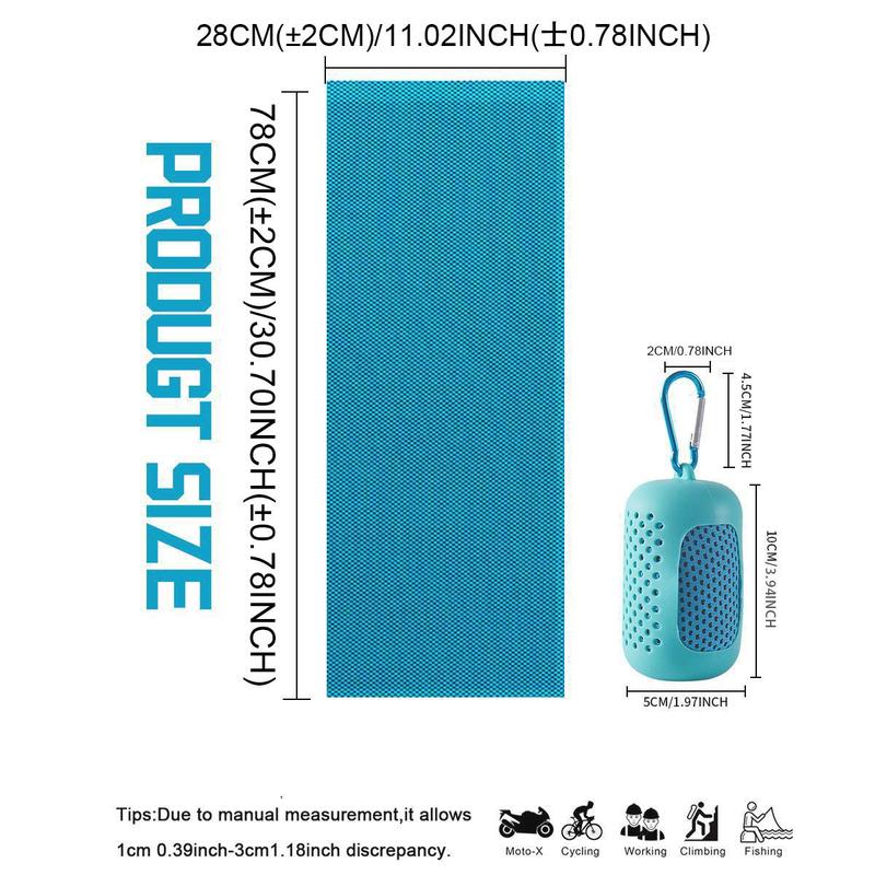 Product Introduction of Portable Cooling Towel, 1 Count Soft & Breathable Ice Towel for Yoga, Sport, Running, Gym, Workout, Camping, Fitness, Workout & More Activities, Christmas Gift 12
