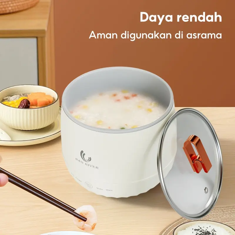 Han River Magic Com Mini Hrrc05Wt Rice Cooker Mini/Penanak Nasi 300Watt Original 2