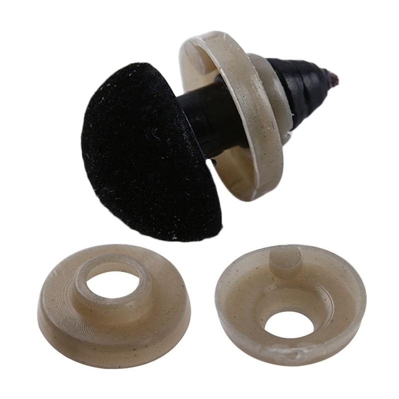 Nút Gấu Mũi Tam Giác Bằng Nhựa Thủ Công Đồ Chơi Hot, Phụ Kiện Búp Bê, Chất Liệu Nhung, 10 Cái / túi 3