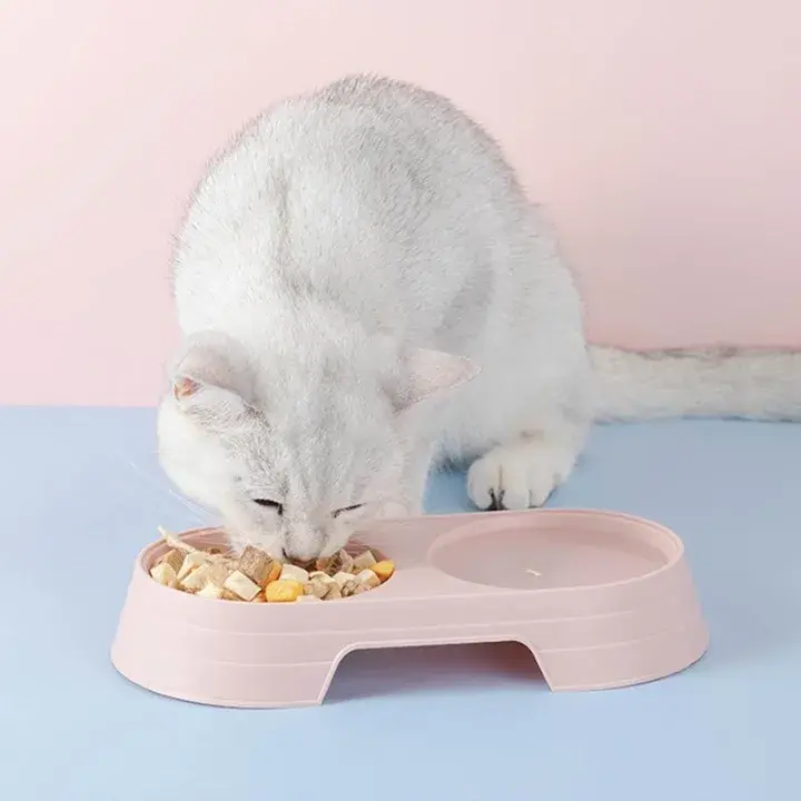 Tempat Makan Minum Kucing Anjing 2 In 1 Pet Bowl Double 3