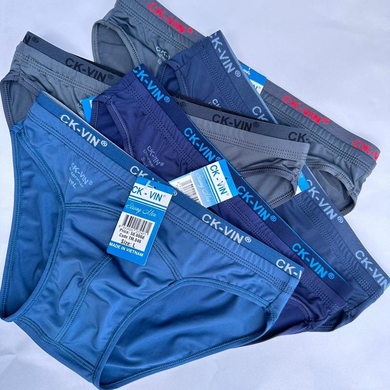 Xả kho [Set 05 quần] quần lót nam thun lạnh tam giác, quần sịp nam  cao cấp CK_VIN bản lưng nhỏ