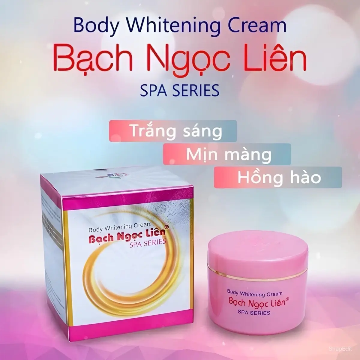 Kem body whitening cream bạch ngọc liên hộp 80g hỗ trợ chăm sóc da body