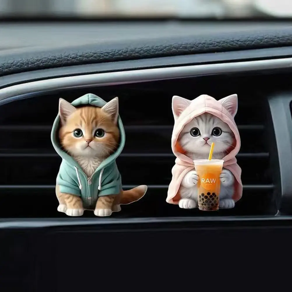 Car Cat Air Freshener Diffuser Outlet Vent Perfume Clips Air Outlet Aroma Diffuser Ventilation Clip Car Interior Decoration #475655