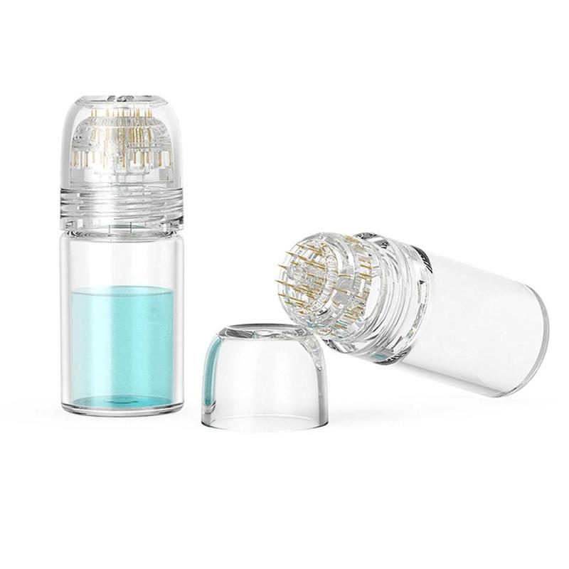 Product Introduction of 0.25mm Serum Injection Microneedle Stamp, Reusable Hydra Needle 20 Derma Serum Micro Needle Stamp, Clear Facial Care Tools for Home Use, Christmas Gift 0