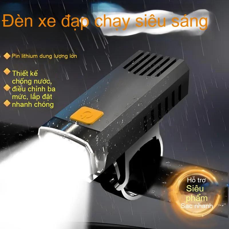 Đèn xe đạp siêu sáng cho việc đi đêm, thiết kế chống nước và sạc nhanh