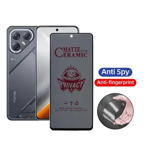 PROMO Anti Gores FOR TECNO POVA 7 Layar Privacy Full Cover Lentur