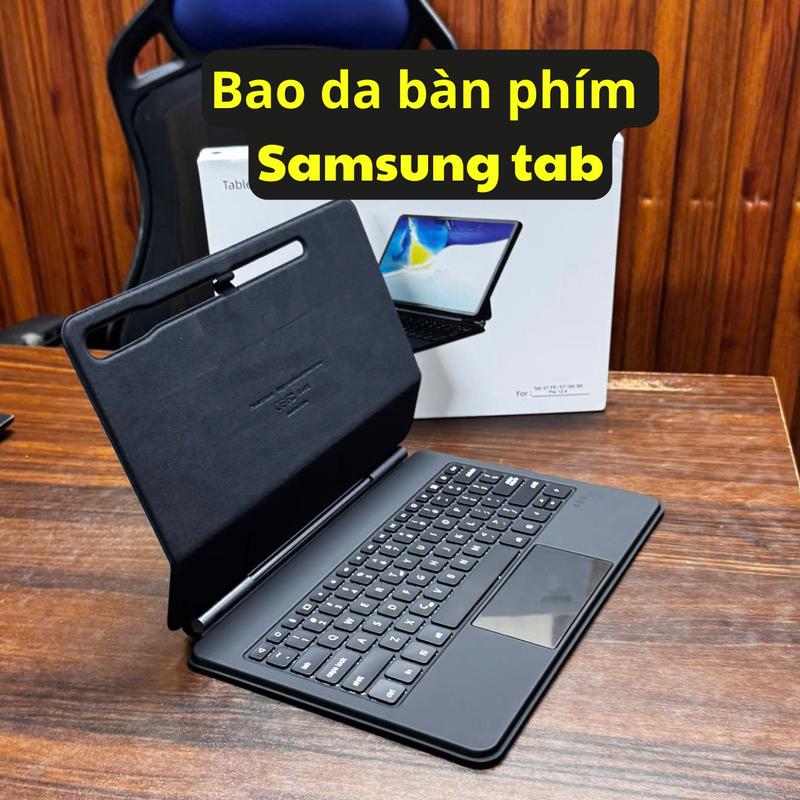 Bao da bàn phím magic key dành cho samsung tab s7/8/9 + Plus, FE 12.4