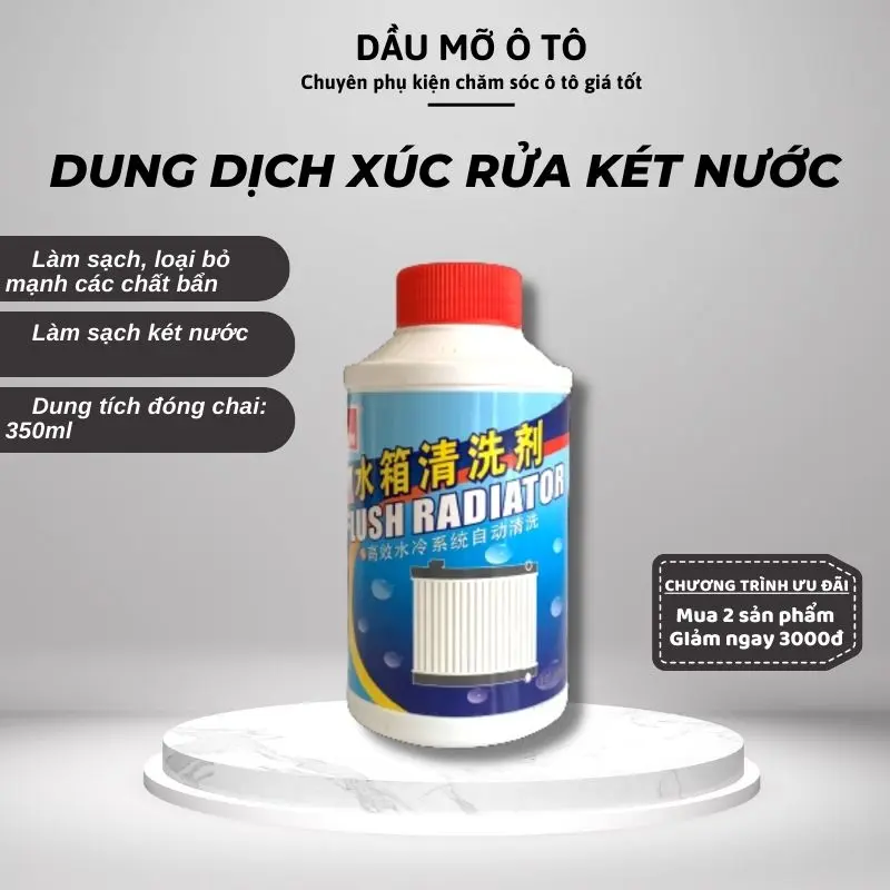 Dung Dịch Xúc Rửa Két Nước - Radiator Flush  Nước Vệ Sinh, Xúc Rửa Két Nước Và Làm Mát Động Cơ Máy - STOTVN