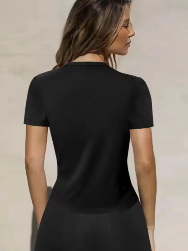 2025hotWomen's Short Sleeve Cardigan, Casual Button Front Knitwear for Daily Wear, Ladies Clothes for All Seasons 7