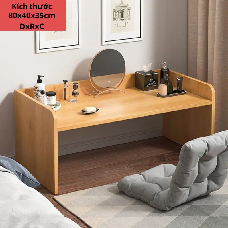 Bàn Làm Việc Ngồi Bệt - Bàn Học Ngồi Bệt Chất Liệu Gỗ MDF Cao Cấp Kiểu Dáng Đơn Giản 1