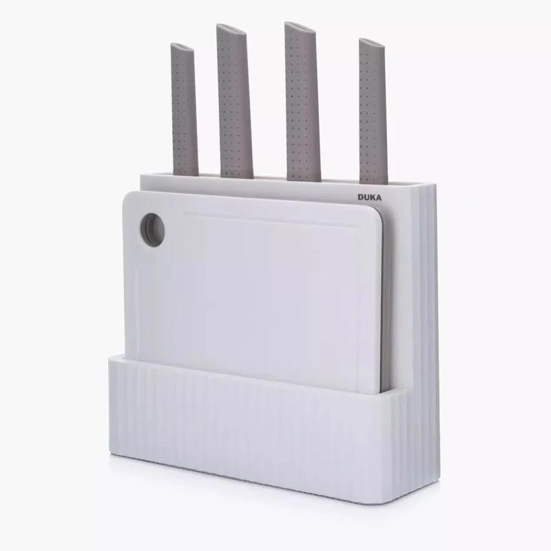 Hộp đựng dao & thớt Skicklig hai ngăn | 2 thớt nhựa đi kèm 4