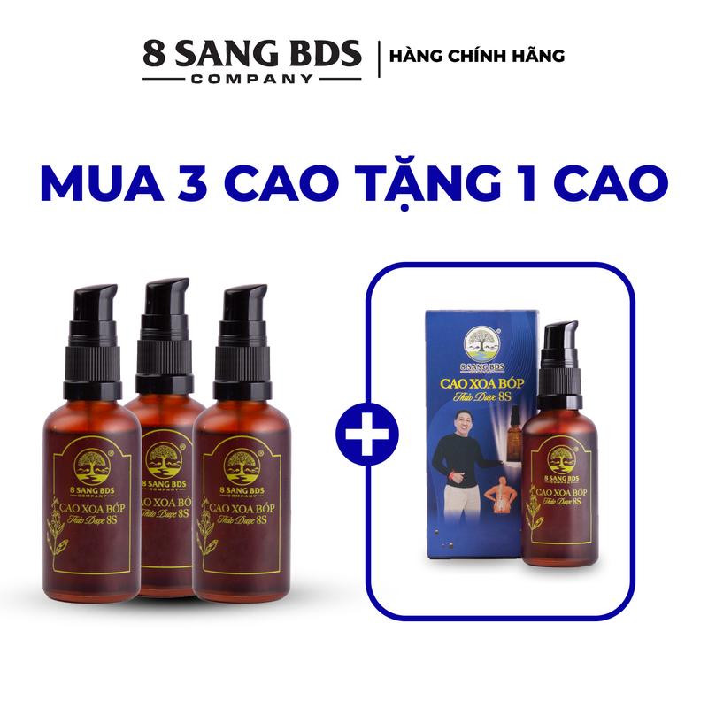 Set 3 Chai (Tặng 1 chai) Cao Xoa Bóp Thảo Dược 8S 2