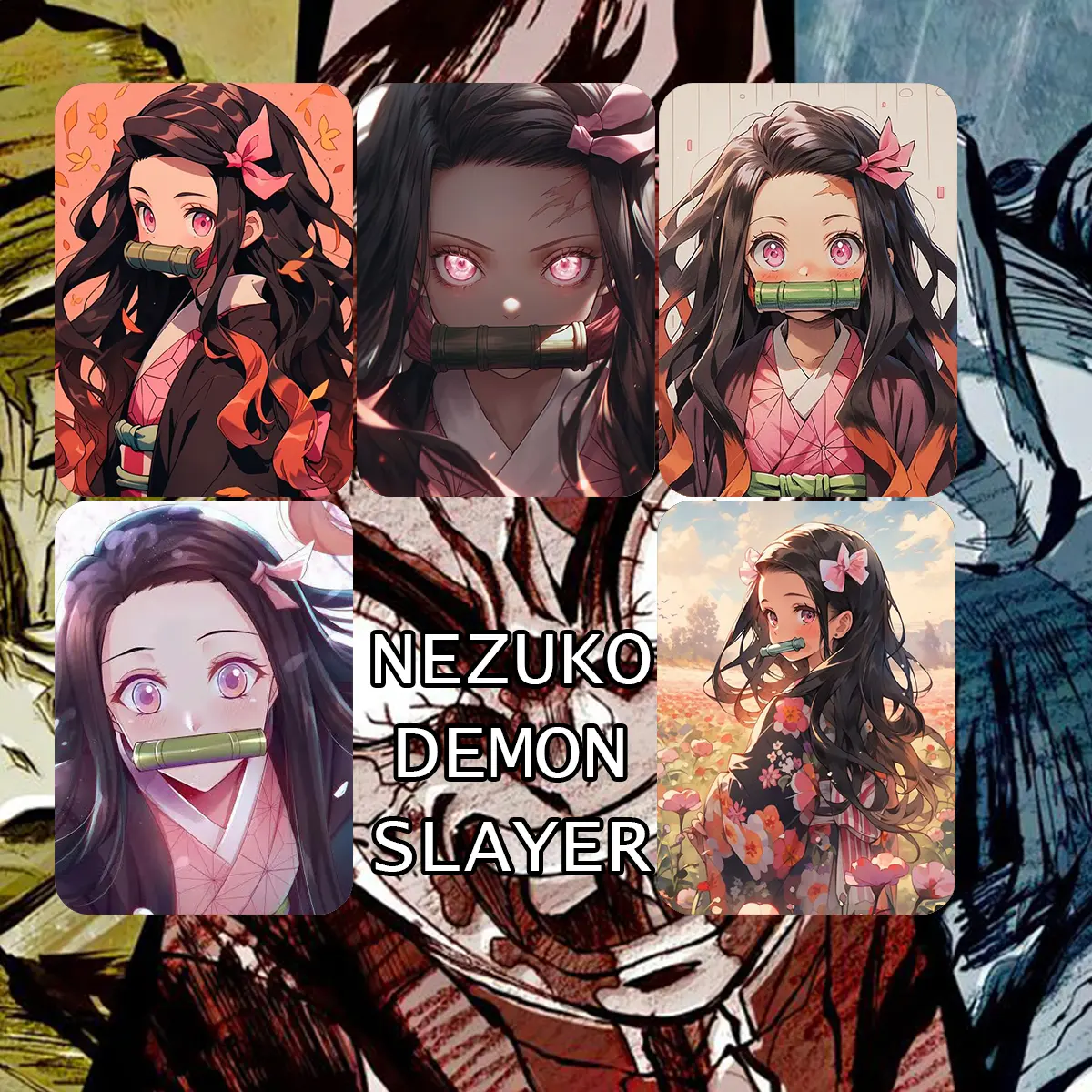 CETAK PHOTOCARD 2R DENGAN KUALITAS GAMBAR TERBAIK DEMONSLAYER - 5 PCS [KIMETSU-001 ]
