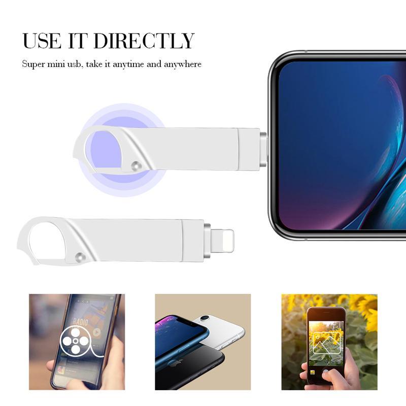 128GB/256GB/512GB/64GB/1TB 2 In 1 Flash Drive, 1 Count USB 3.0 Memory Stick, High Speed USB 3.0 Memory Stick for Laptop, PC & More Devices 5