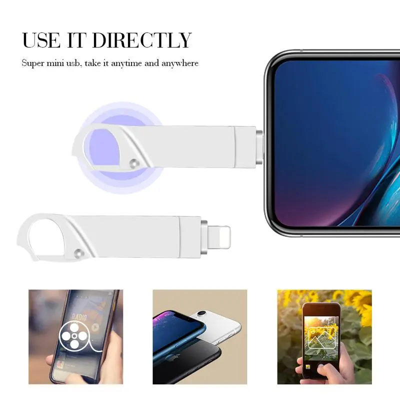 128GB/256GB/512GB/64GB/1TB 2 In 1 Flash Drive, 1 Count USB 3.0 Memory Stick, High Speed USB 3.0 Memory Stick for Laptop, PC & More Devices 5