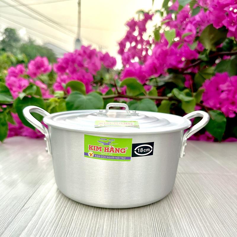[ Nhôm Kim Hằng ] Nồi nhôm cao cấp size lẻ 16cm 18cm 20cm 22cm 24cm