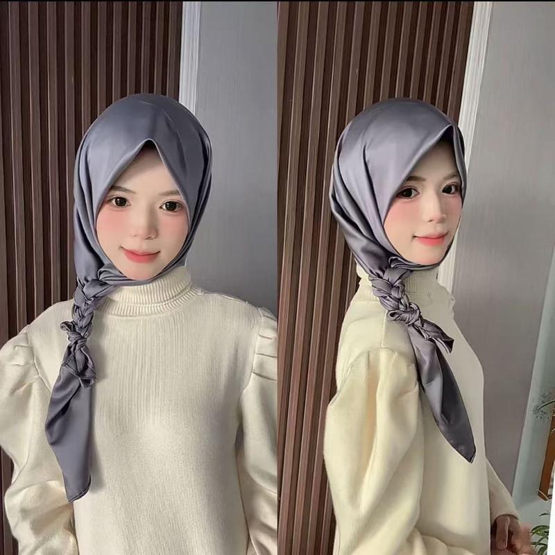 Product Introduction of New Muslim satin square scarf casual scarf fashion scarf solid color full collection tudung  selendang  letak  atas  bahu rida'  untuk  lelaki jersey  shawl chiffon  shawl travis  scott  hat suspenders  skirt chiffon  silk  shawl mantilla  veil sahara  sh 5