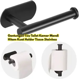 Gantungan Tisu Toilet Stainless Mandi BR392 Tissue Kamar Plastik Kuat Karat Holder Anti Hitam