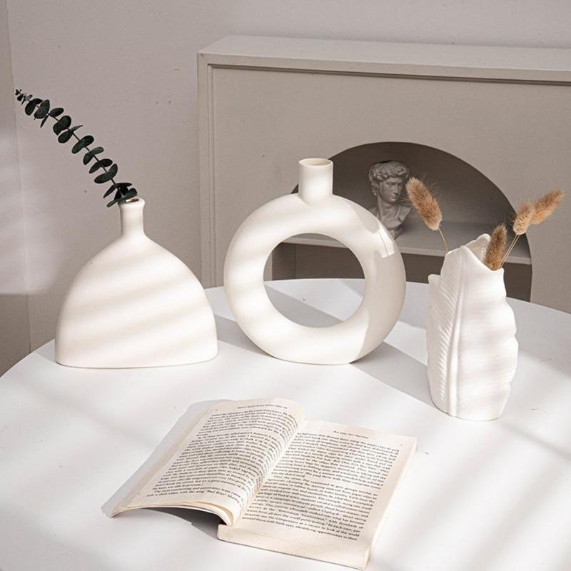 Bình nhựa Bắc Âu, Phong cách Ins, Phụ kiện trang trí nội thất đơn giản, Thích hợp để cắm hoa, trang trí bàn, trang trí nội thất, bình nghệ thuật hiện đại, Quà tặng