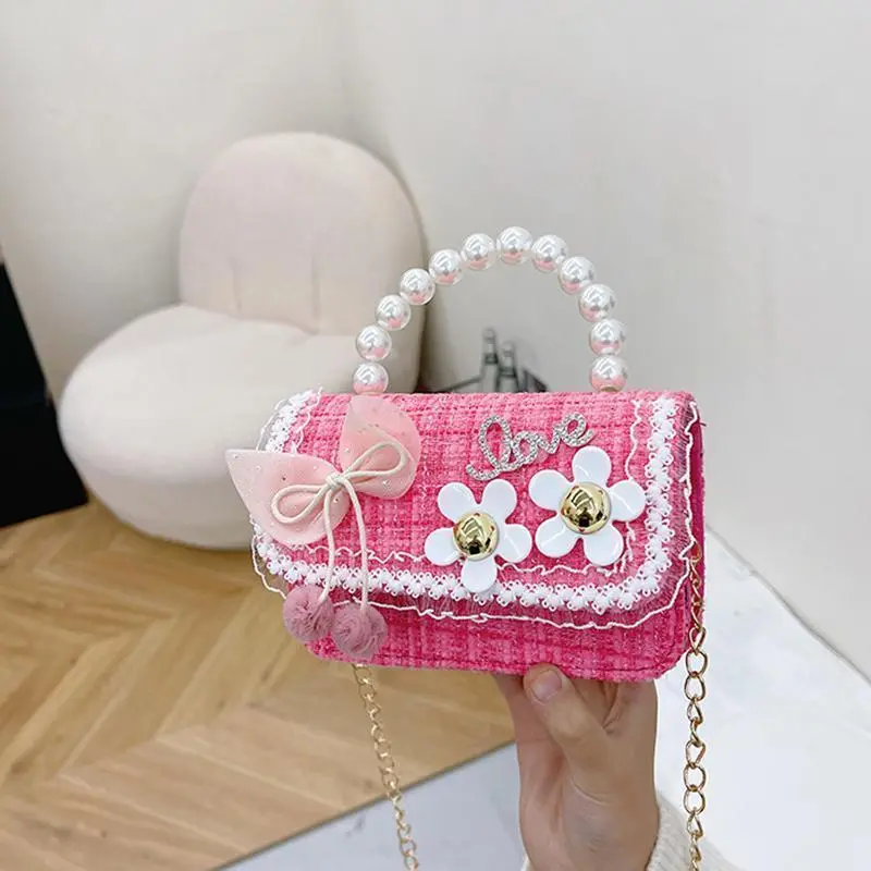 Girls Princess Crossbody Bags Cute Kids Mini Handbags Shoulder Bag Children's Coin Wallet Tote Baby Hand Bag Gift