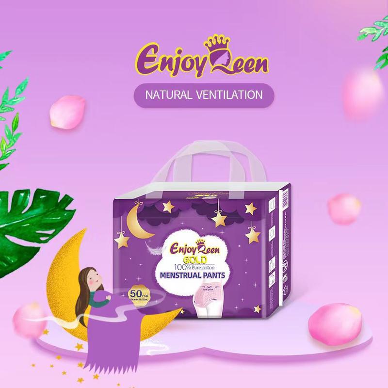 COMBO 25 -50 Miếng Băng Vệ Sinh Dạng Quần Enjoy Queen Siêu Mỏng Siêu Thấm Freesize 40-80kg Nữ