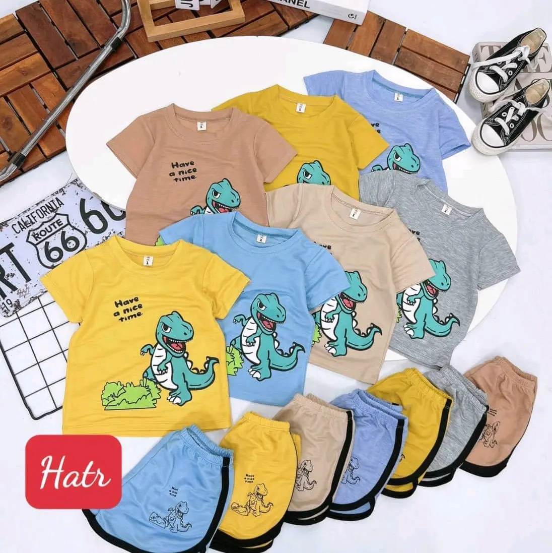 Com bo 5 bộ quần áo cho bé trai. hoặc gái size 7-21kg