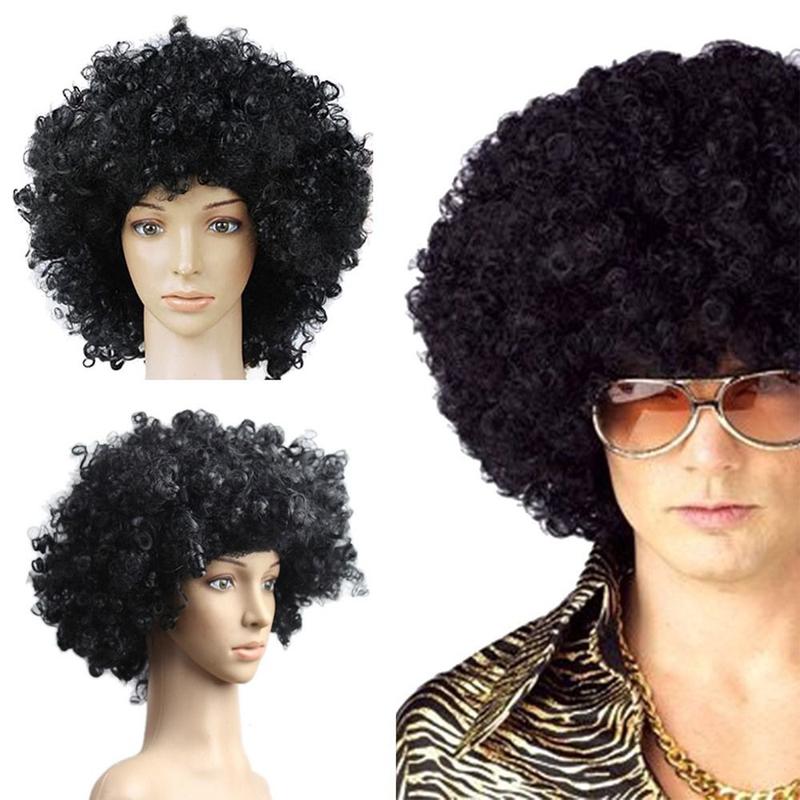 Tóc Giả Xoăn Afro Màu Đen Dành Cho Người Lớn, Trang Phục Hóa Trang Disco…