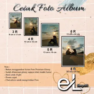 Cetak Foto Album 1R-8R & A4 Kertas Glossy 265 Gsm Tidak Mudah Luntur Kualitas Tinggi Laminasi Harga Per Pcs