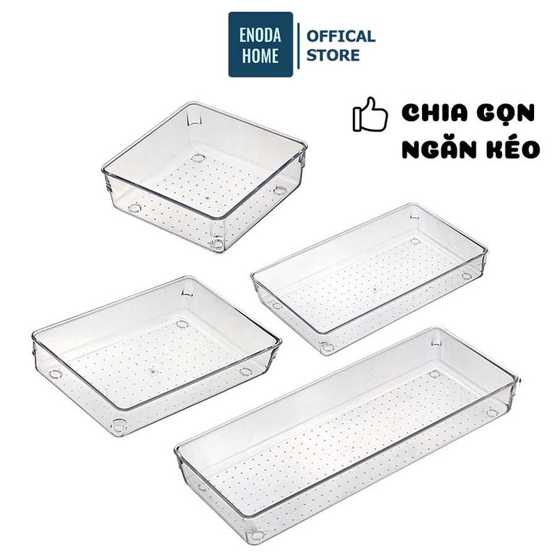 Khay Chia Ngăn Kéo Enoda Home, Khay Đựng Đồ Trong Suốt Cao Cấp Đựng Thìa, Đựng Đũa P031