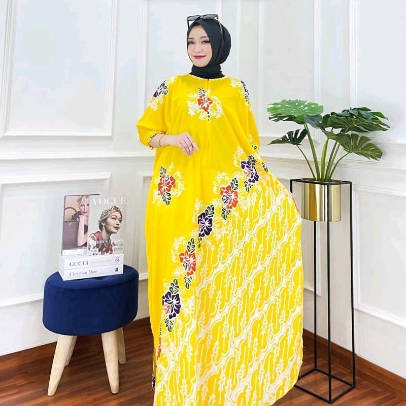 GAMIS KAFTAN CAP SHOF MOTIF TATIA TERBARU 5