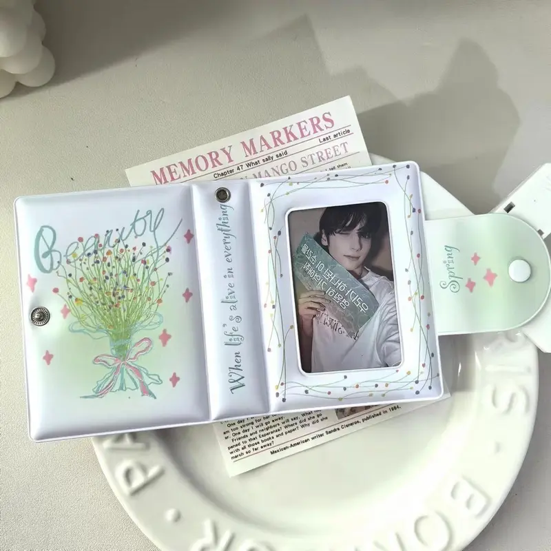 Album Ảnh Thẻ, 32 Khe, 3Inch / 2R, Chủ Thẻ Kpop LOMO, Thiết Kế Chó Lò Xo Và Thiên Thần, Trong Suốt, Cho Thẻ Tín Dụng ID, Sách Sưu Tập Mini, Tuyệt Vời Làm Quà Tặng Decor 1