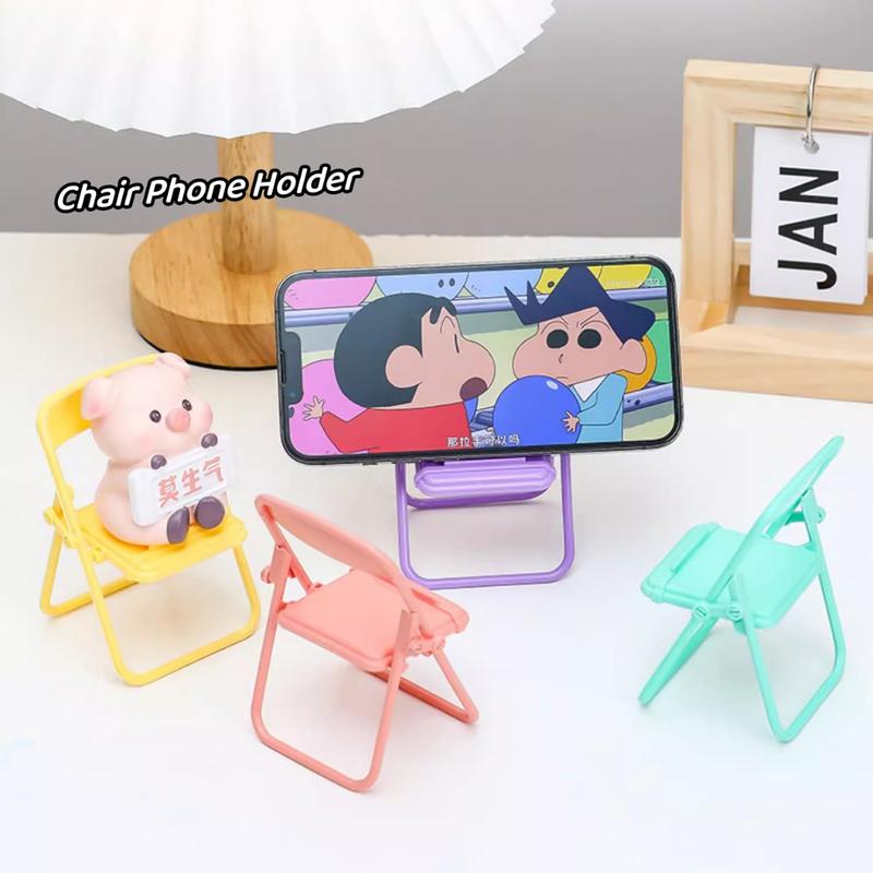 Giá Chân Đế Điện Thoại Di Động Thiết Kế Ghế Nhỏ Sáng Tạo, Thích Hợp Để Bàn, Đồ Trang Trí Ghế Đẩu Nhỏ Đế Điện Thoại Di Động Mini