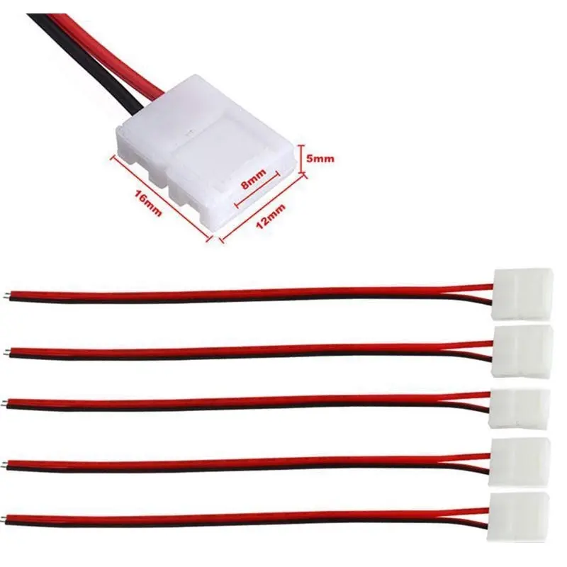 Đầu nối Led dán 2835, 3014 không cần hàn Cáp nối cút nối kẹp led 12v