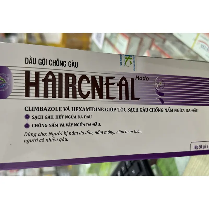 Dầu gội HairCneal, dầu gội HairCneal dành riêng cho tóc gàu, nấm da đầu nhiều hộp 50 gói, Chai 50ml, chai 100ml Nữ 5