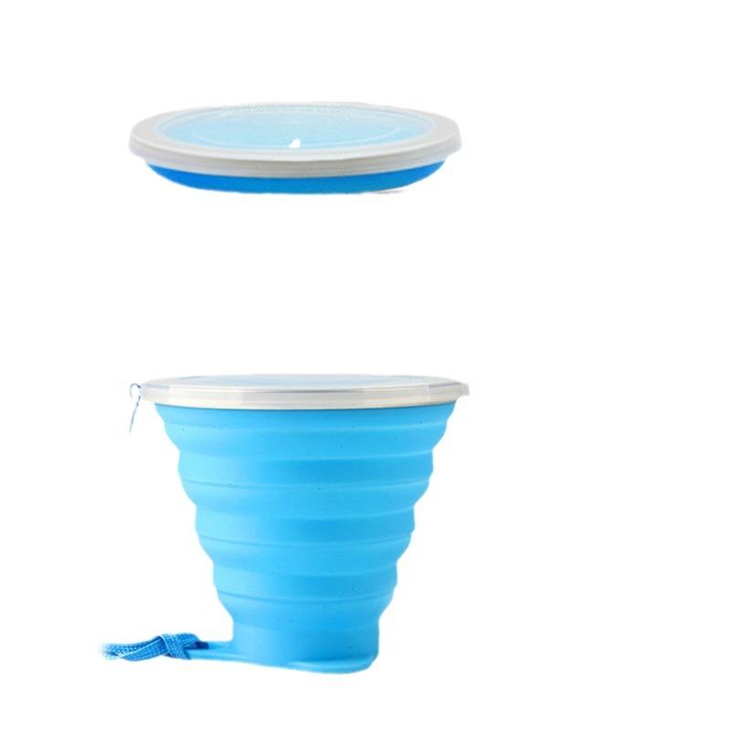 2025 Foldable Cup Retractable Silicone Folding Water Bottle Portable Personal Cup 180ml Multi-color 4