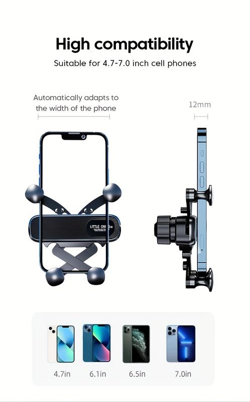 Product Introduction of New Gravity Car Phone Holder Air Vent Clip Mount Mobile Cell Stand Car Navigation Phone Stand 11