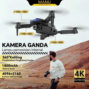 Kamera Drone Mini Smart Drone E99 K3 Pro 4K Dual Kamera Avoid Obstacles