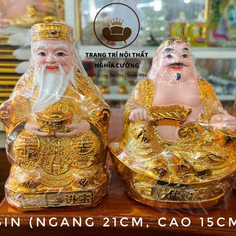 Cặp Thần Tài - Thổ Địa 3 kích cỡ kim sa vàng  FREESHIP 2