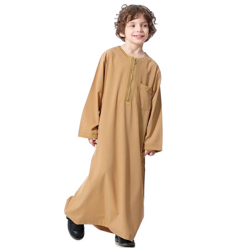 Product Introduction of Dubai Embroidery Patchwork Hijab Abayas Ramadan Muslim Clothing Boys Abaya Jilbab Khimar Turkey Kaftan Moroccan Islam Long Robe 29