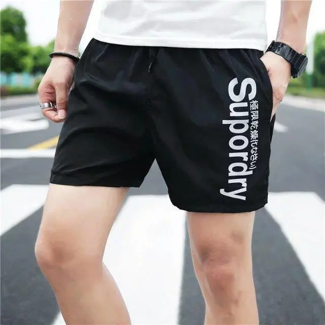 Quần Soóc Thể Thao Thường Ngày Mùa Hè, Chất Liệu Lụa Lạnh Dành Cho Nam, Phong Cách Hợp Xu hướng Và Rộng Rãi, Quần Lớn, Mỏng Và Nhanh Khô, Thích Hợp Mặc Đi Biển, 3 Điểm Menswear 2