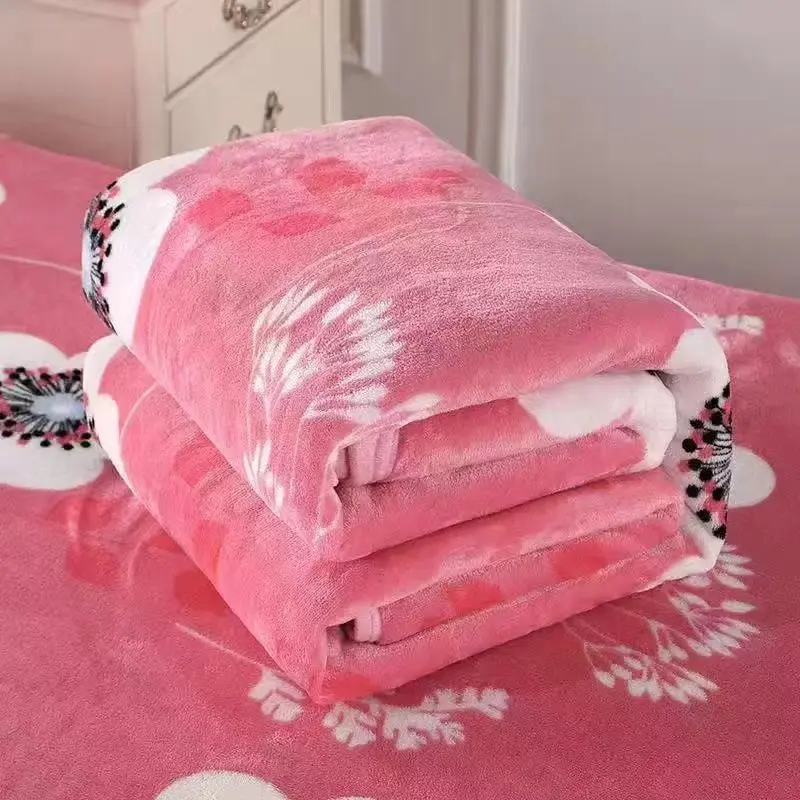 Chăn Lông Cừu San Hô, Chăn Mùa Hè, Kích Thước Mền, Thích Hợp Cho Giấc Ngủ Trưa, Điều Hòa Không Khí, Ga Trải Giường, Khăn Trải Giường Nhỏ Chất Liệu vải nỉ, Chăn, Chăn Bông Mỏng Mùa Hè