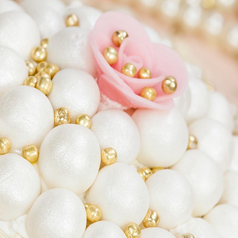 Product Introduction of Golden Pearl Sugar Sprinkles - 85G/130G, Non-Edible Cake & Cupcake Toppers For Weddings, Showers, Birthdays & Christmas Celebrations 8