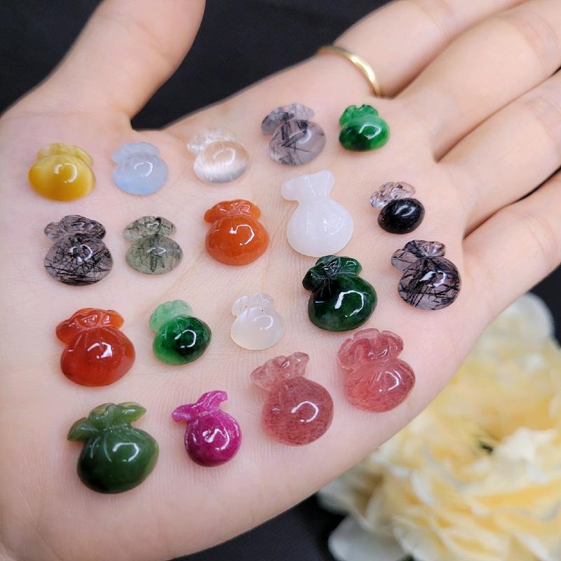 A86 - Charm Túi Tiền Làm Mặt Nhẫn, Charm Treo Vòng Tay - Hút Tài Lộc, Giữ Tiền Bạc, Hỗ trợ Sự Nghiệp Đủ Mệnh - Phong Thủy TUDO