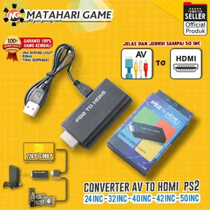 PS2 To HDMI Adaptor Converter HDMI PS2 Resolusi HD 720 1080P