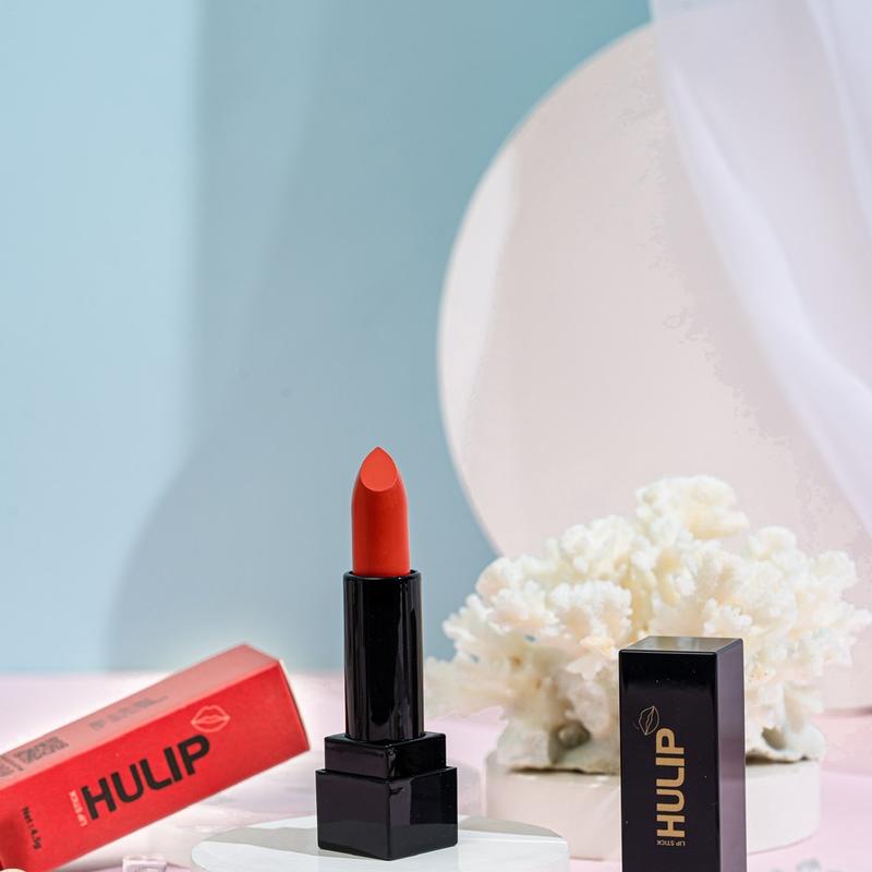 Son lì không chì HULIP an toàn cho môi sau phun, bầu bí và môi tự nhiên Trang Điểm Mỹ Phẩm Nữ Son Môi Cosmetic Women