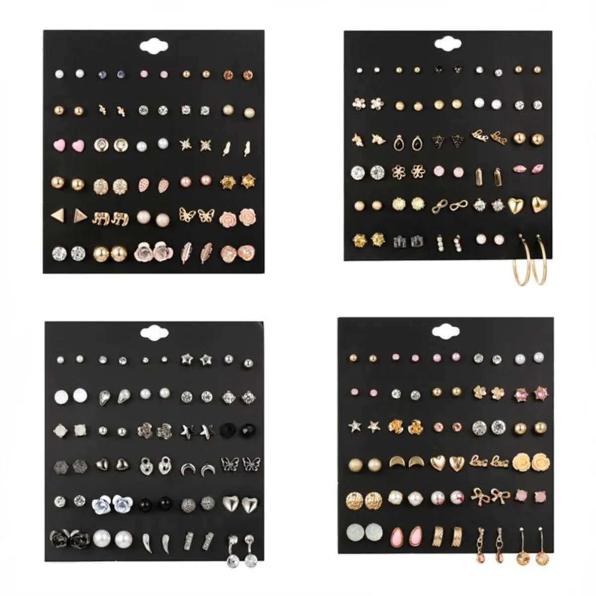 Sets of Earrings for Women Fashion Exquisite Stud Earrings New Tide Jewelry Gifts
